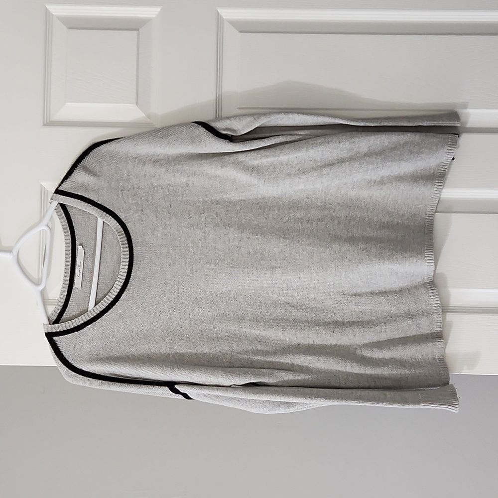 Grey and black sweater